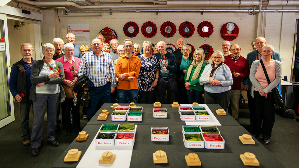Boundless members visit the poppy factory in Richmond